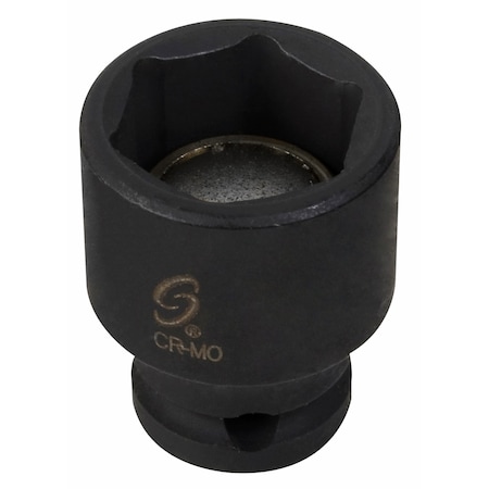 Sunex Tools 1/4 in. Drive 6-Point Standard Magnetic Impact Socket - 7/16 in. 814MG